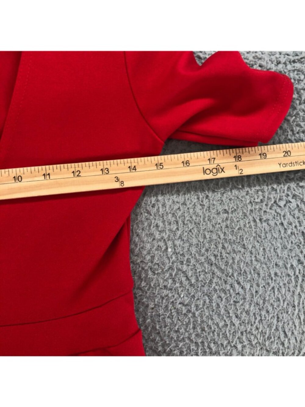 Nasty Gal Jumpsuit Womens 2 Red Plunging V Neck Wide Leg High Rise Stretch NWT - Picture 7 of 13